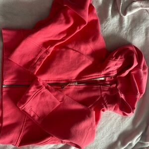 Lululemon full zip cropped scuba hoodie.